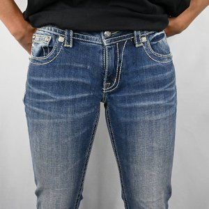 Miss Me Jeans - Miss Me Denim Signature Boot Cut Jeans SZ: 30 Miss Me Jeans - Miss Me Denim Signature Boot Cut Jeans SZ: 30